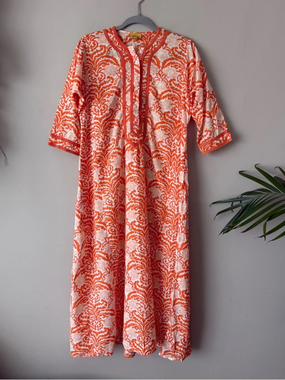 Roberta Roller Rabbit maxi dress coverup M - Picture 2 of 9